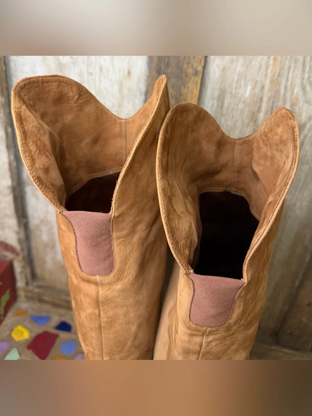 Stuart Weitzman Dunkirk Brown Suede Over the Knee Boots 6.5